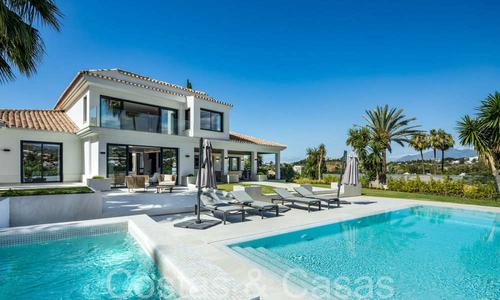 Contemporary renovated luxury villa for sale, frontline golf in Nueva Andalucia, Marbella 70518