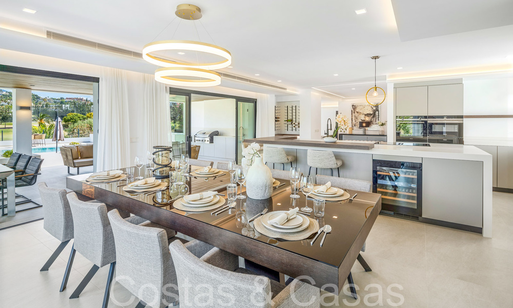 Contemporary renovated luxury villa for sale, frontline golf in Nueva Andalucia, Marbella 70521