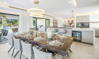 Contemporary renovated luxury villa for sale, frontline golf in Nueva Andalucia, Marbella 70521 