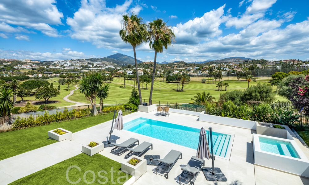 Contemporary renovated luxury villa for sale, frontline golf in Nueva Andalucia, Marbella 70527