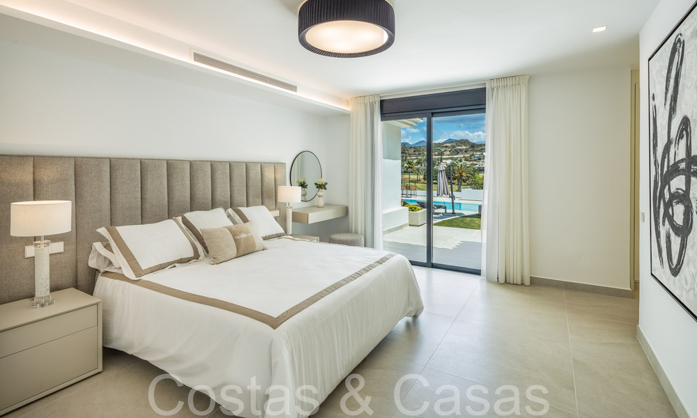 Contemporary renovated luxury villa for sale, frontline golf in Nueva Andalucia, Marbella 70529