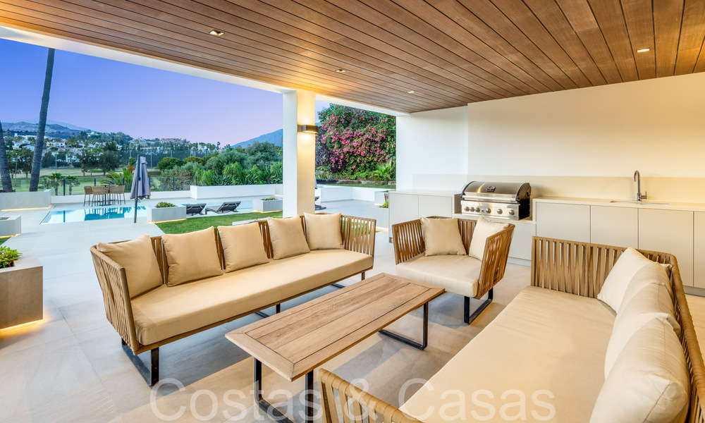 Contemporary renovated luxury villa for sale, frontline golf in Nueva Andalucia, Marbella 70533