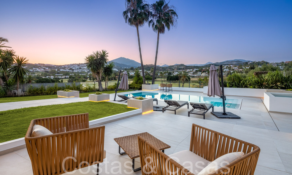 Contemporary renovated luxury villa for sale, frontline golf in Nueva Andalucia, Marbella 70535