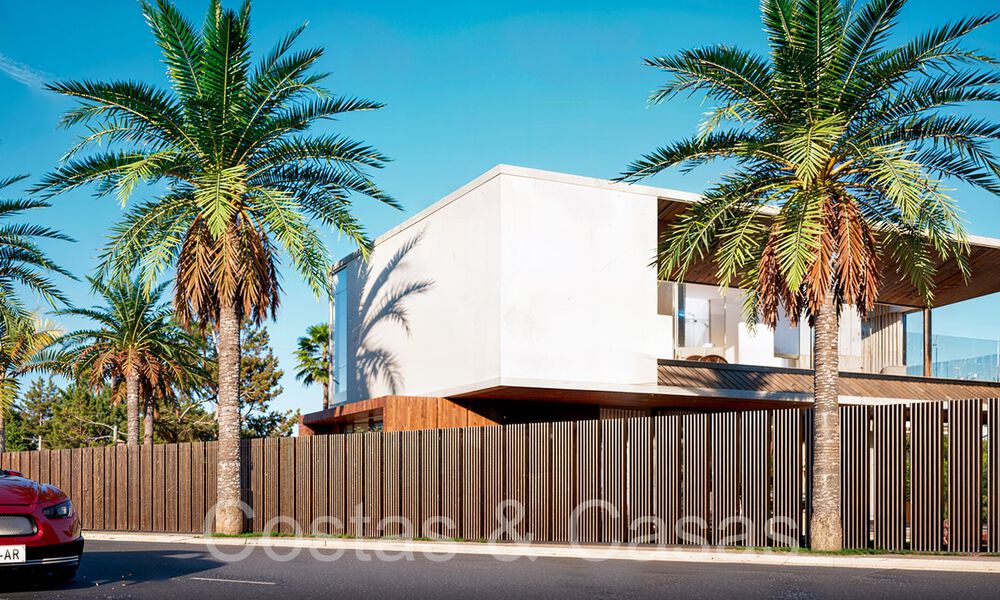 Modern new build villas for sale within walking distance of a beautiful golf clubhouse on the New Golden Mile, between Marbella and Estepona 68544