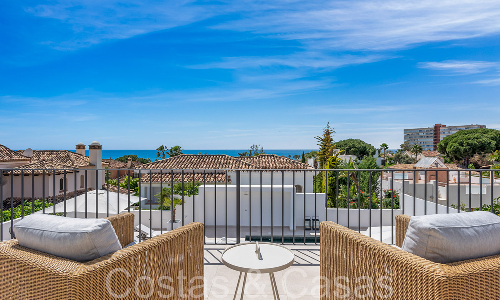 Ready to move in, chic Mediterranean luxury villa for sale, beachside east of Marbella centre 68642