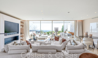 Ready to move in! Contemporary garden apartment with beautiful sea views for sale, a short drive from Marbella centre 68661 