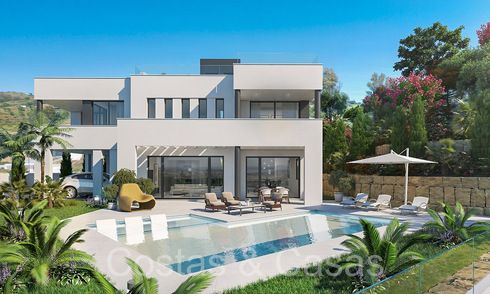 New, contemporary luxury villa for sale with sea views in a prime golf resort in Mijas, Costa del Sol 68681