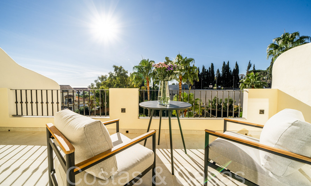 Stylish renovated townhouse for sale close to Aloha College in the valley of Nueva Andalucia, Marbella 68721