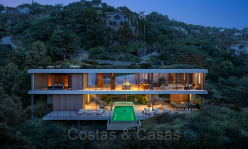 New, advanced design villa for sale surrounded by nature in the hills of Marbella - Benahavis 68998
