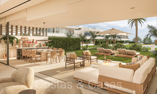 Resale! Ultra-modern designer home for sale in a prime complex on Marbella's Golden Mile. Ready to move in. 69070 