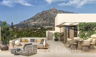 Resale! Ultra-modern designer home for sale in a prime complex on Marbella's Golden Mile. Ready to move in. 69081 