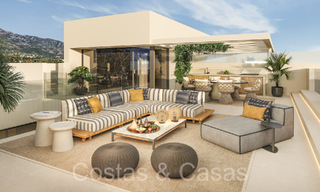 Resale! Ultra-modern designer home for sale in a prime complex on Marbella's Golden Mile. Ready to move in. 69085 