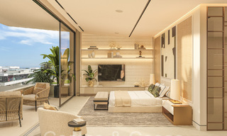 Resale! Ultra-modern designer home for sale in a prime complex on Marbella's Golden Mile. Ready to move in. 69098 