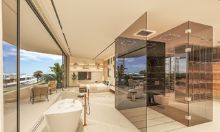 Resale! Ultra-modern designer home for sale in a prime complex on Marbella's Golden Mile. Ready to move in. 69103 