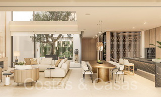 Resale! Ultra-modern designer home for sale in a prime complex on Marbella's Golden Mile. Ready to move in. 69105 