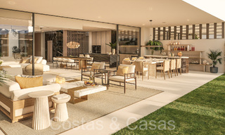 Resale! Ultra-modern designer home for sale in a prime complex on Marbella's Golden Mile. Ready to move in. 69112 