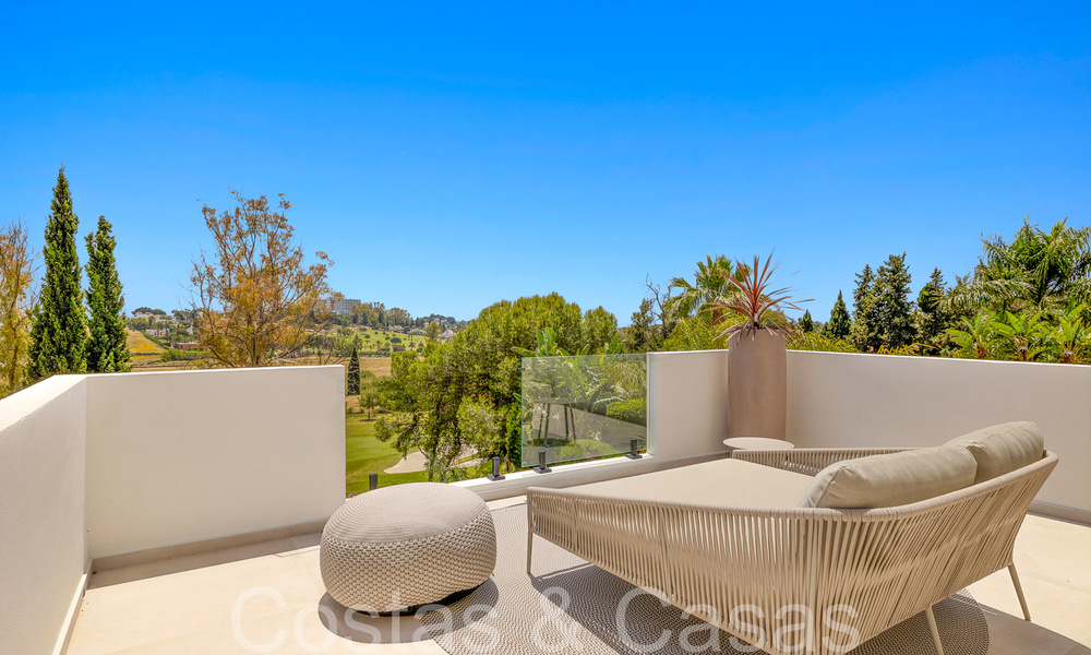 Beautiful renovated villa in contemporary Mediterranean style for sale, adjacent to the golf course in Benahavis - Marbella 69175