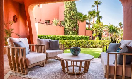 Superior garden apartment in a prime beachfront complex on the New Golden Mile between Marbella and Estepona 69389