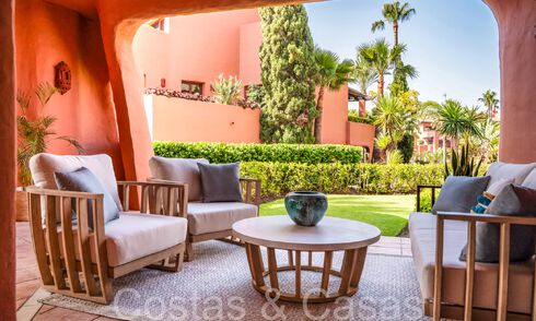Superior garden apartment in a prime beachfront complex on the New Golden Mile between Marbella and Estepona 69389