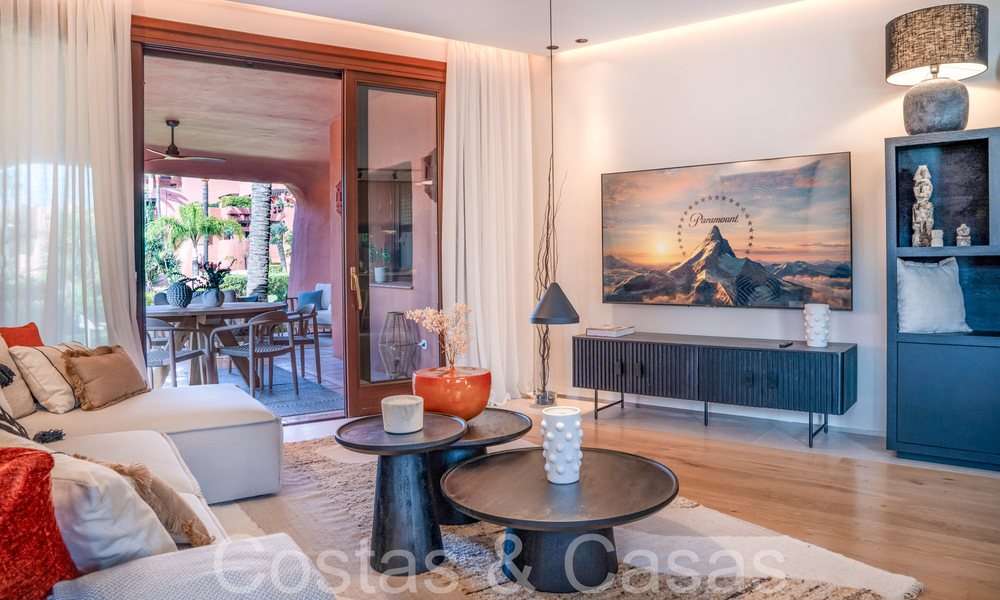 Superior garden apartment in a prime beachfront complex on the New Golden Mile between Marbella and Estepona 69391