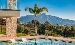 Superior luxury villa for sale, frontline golf with panoramic mountain, golf and sea views in Benahavis - Marbella 69301 