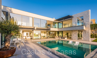 Superior luxury villa for sale, frontline golf with panoramic mountain, golf and sea views in Benahavis - Marbella 69304 