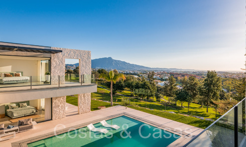 Superior luxury villa for sale, frontline golf with panoramic mountain, golf and sea views in Benahavis - Marbella 69325