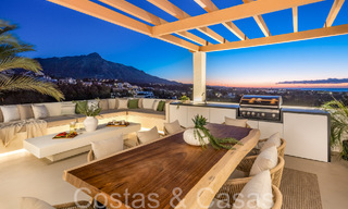 Prime duplex penthouse with panoramic sea views and private plunge pool for sale in Nueva Andalucia, Marbella 69451 