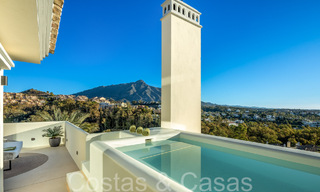 Prime duplex penthouse with panoramic sea views and private plunge pool for sale in Nueva Andalucia, Marbella 69458 