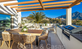 Prime duplex penthouse with panoramic sea views and private plunge pool for sale in Nueva Andalucia, Marbella 69463 