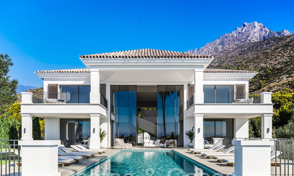 Majestic, classic Andalusian luxury villa for sale in the exclusive Cascada de Camojan in Marbella 69498