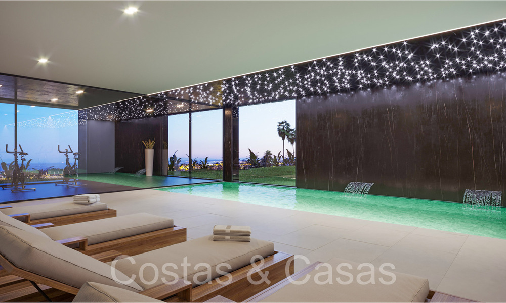 Architectural new build villa for sale, with panoramic sea views in a gated community in Benahavis - Marbella 69538