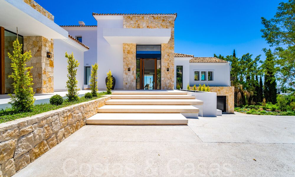 New build villa in a Mediterranean, Provencal style for sale in a gated urbanization in Marbella - Benahavis 69883