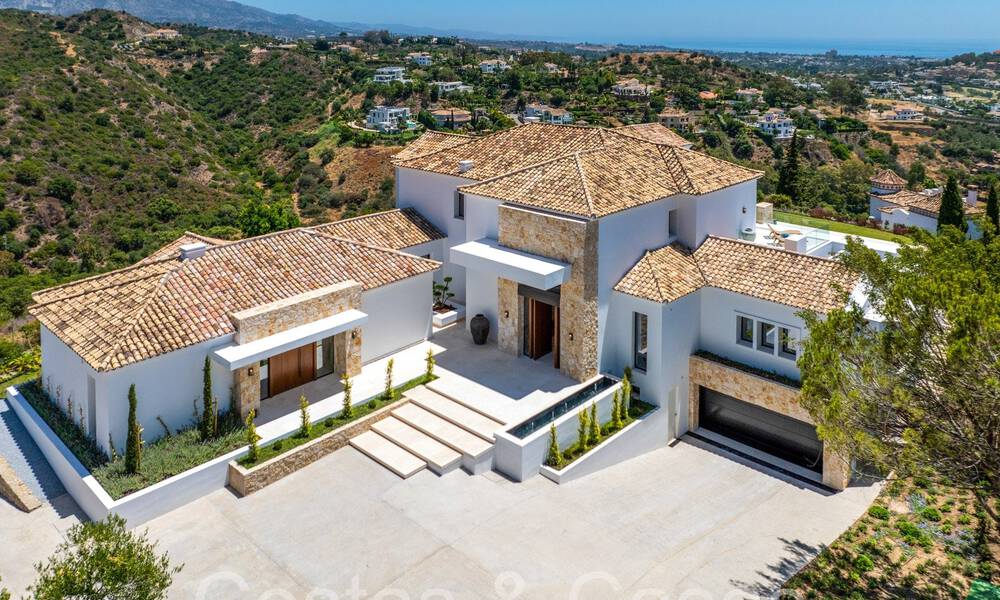 New build villa in a Mediterranean, Provencal style for sale in a gated urbanization in Marbella - Benahavis 69884