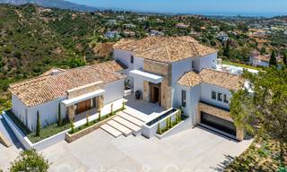 New build villa in a Mediterranean, Provencal style for sale in a gated urbanization in Marbella - Benahavis 69884 