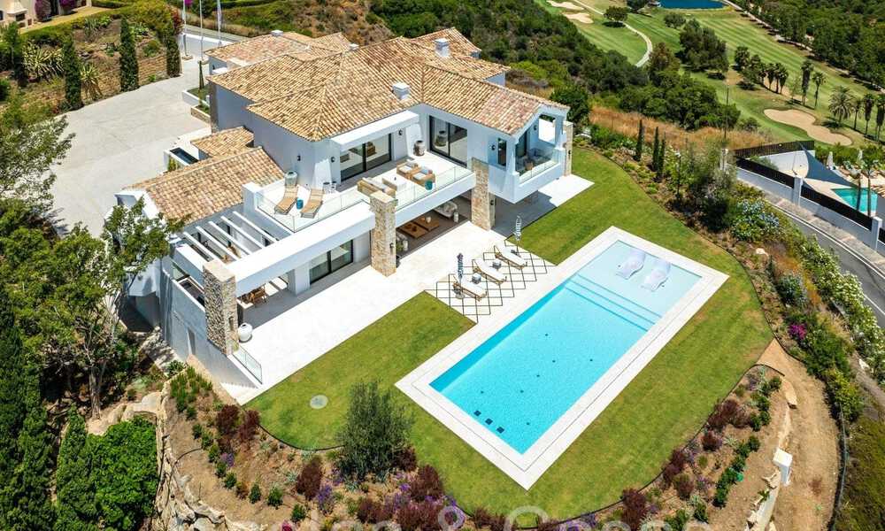 New build villa in a Mediterranean, Provencal style for sale in a gated urbanization in Marbella - Benahavis 69885