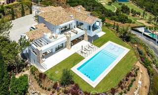 New build villa in a Mediterranean, Provencal style for sale in a gated urbanization in Marbella - Benahavis 69885 