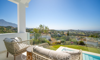 New build villa in a Mediterranean, Provencal style for sale in a gated urbanization in Marbella - Benahavis 69898 