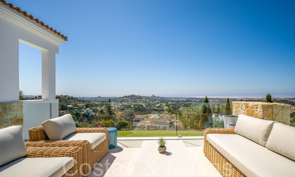 New build villa in a Mediterranean, Provencal style for sale in a gated urbanization in Marbella - Benahavis 69899