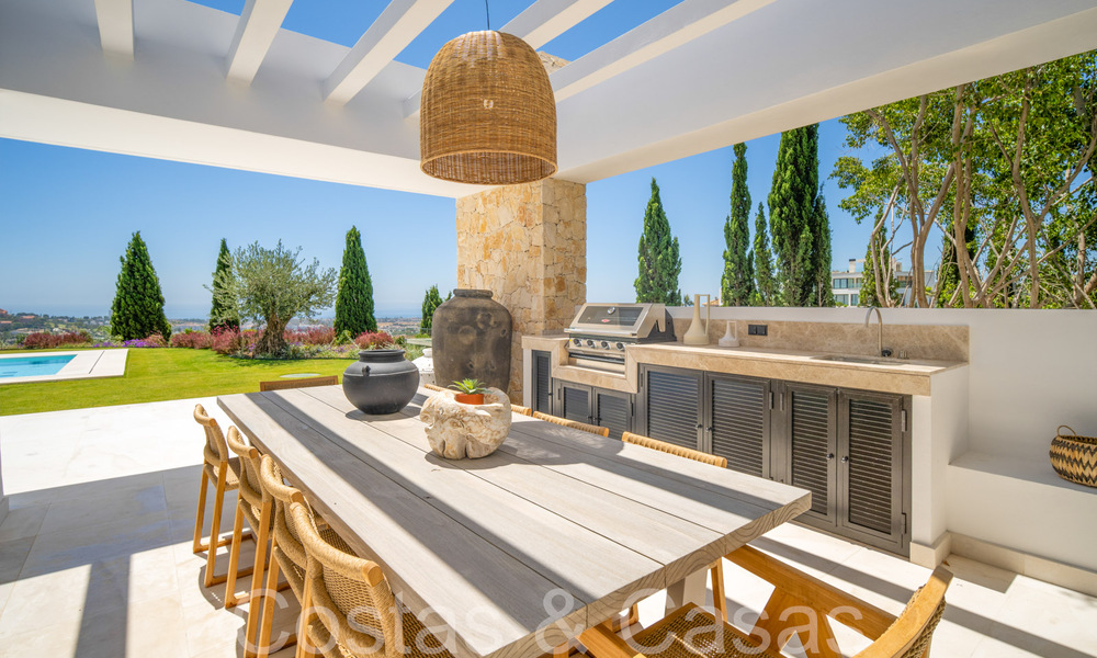 New build villa in a Mediterranean, Provencal style for sale in a gated urbanization in Marbella - Benahavis 69914