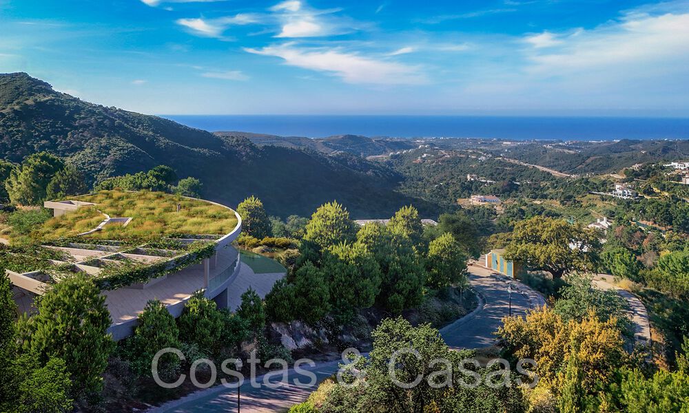 Architectural new build villa with panoramic sea views for sale, in a secure urbanization of Marbella - Benahavis 69796