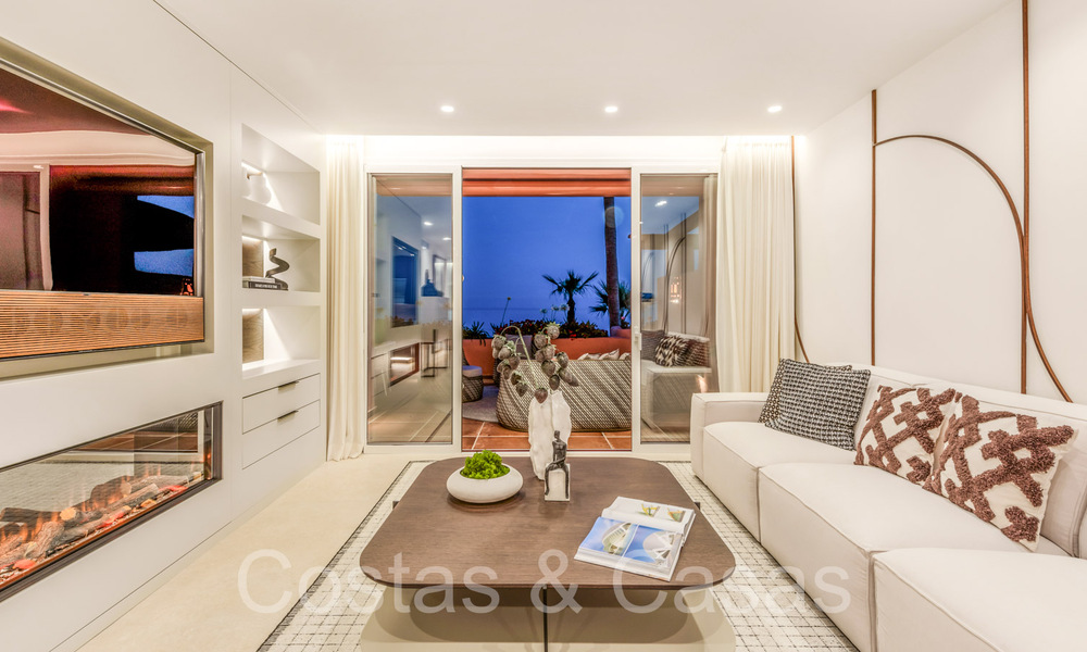 Sophisticated, frontline beach apartment for sale in an exclusive complex on the New Golden Mile, Marbella - Estepona 69953