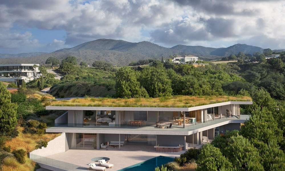 Modernist new build villa with sustainable concept for sale in the hills of Benahavis - Marbella 69816