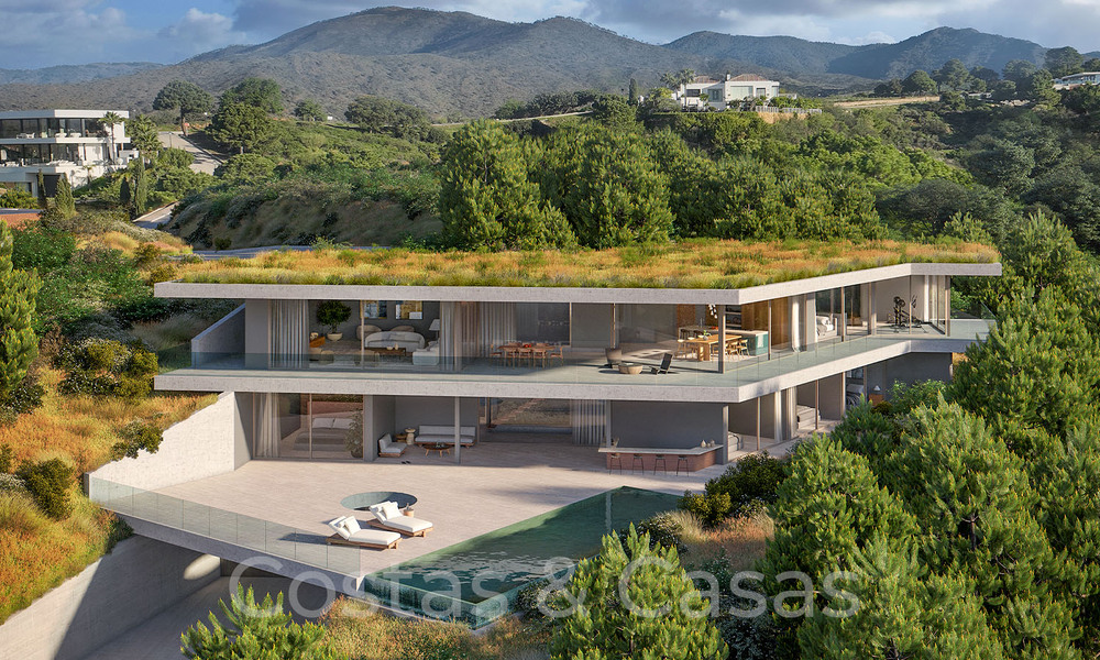 Modernist new build villa with sustainable concept for sale in the hills of Benahavis - Marbella 70083