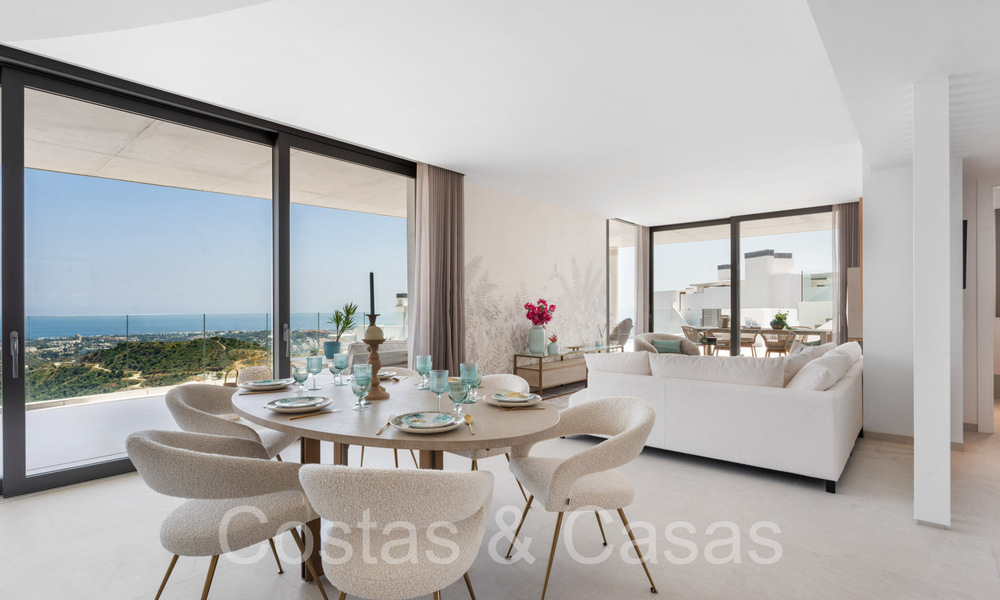 Ready to move in, contemporary penthouse with panoramic sea views for sale in a high standing complex of Benahavis - Marbella 70011