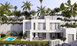 7 advanced new build villas with panoramic sea views for sale in the hills of Mijas Pueblo, Costa del Sol 70097 