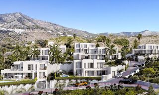 7 advanced new build villas with panoramic sea views for sale in the hills of Mijas Pueblo, Costa del Sol 70099 