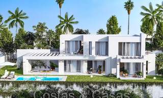 7 advanced new build villas with panoramic sea views for sale in the hills of Mijas Pueblo, Costa del Sol 70102 