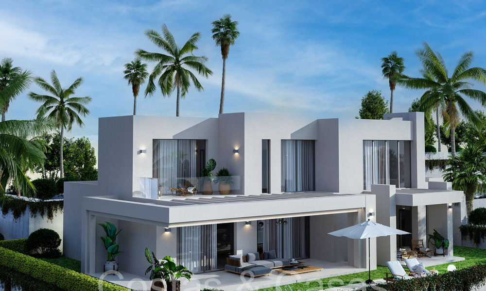 7 advanced new build villas with panoramic sea views for sale in the hills of Mijas Pueblo, Costa del Sol 70104