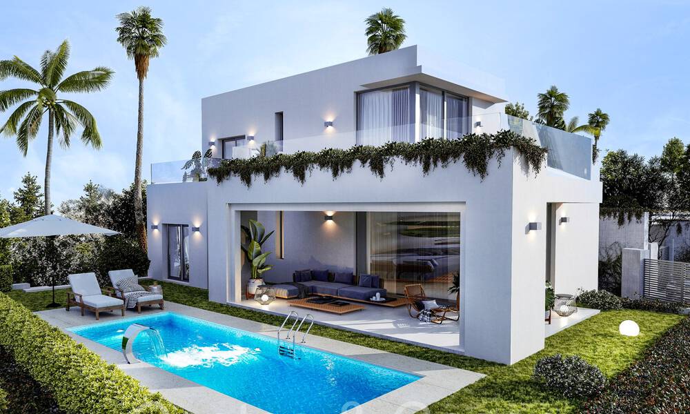 7 advanced new build villas with panoramic sea views for sale in the hills of Mijas Pueblo, Costa del Sol 70106